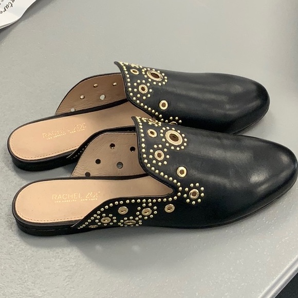 Rachel Zoe Grace Mule Eyelet in Black, material Nappa. Size 6 NWT - Picture 5 of 6